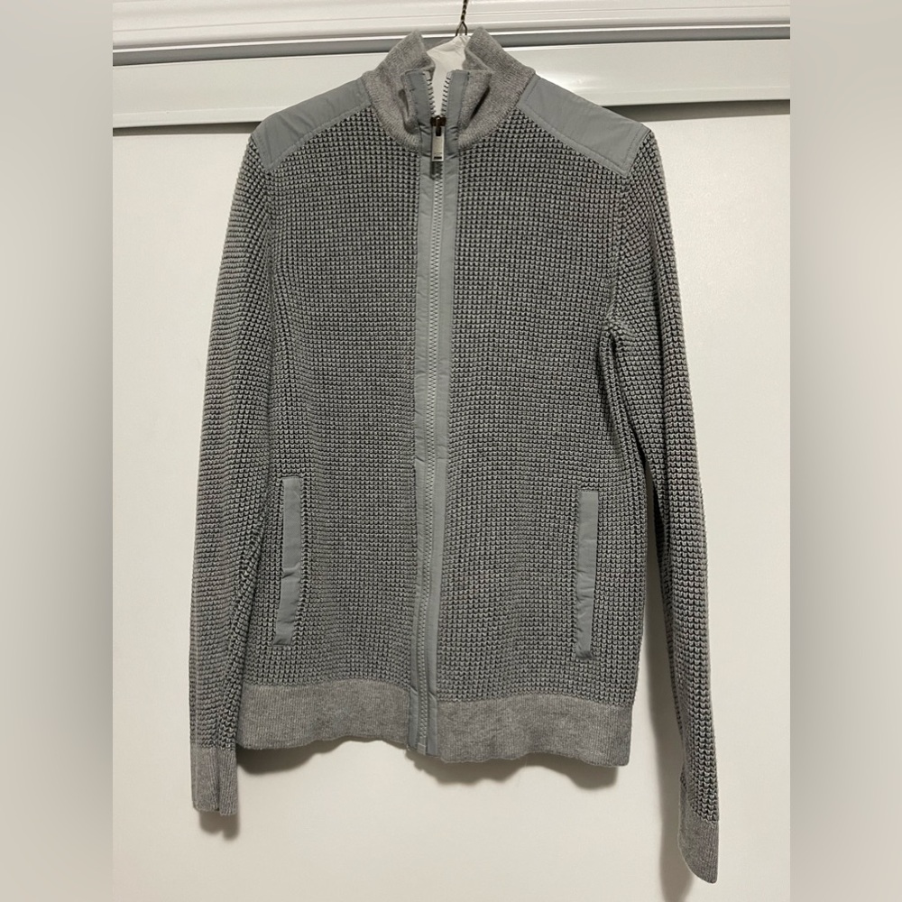 Calvin Klein Open Zip Gray Sweater